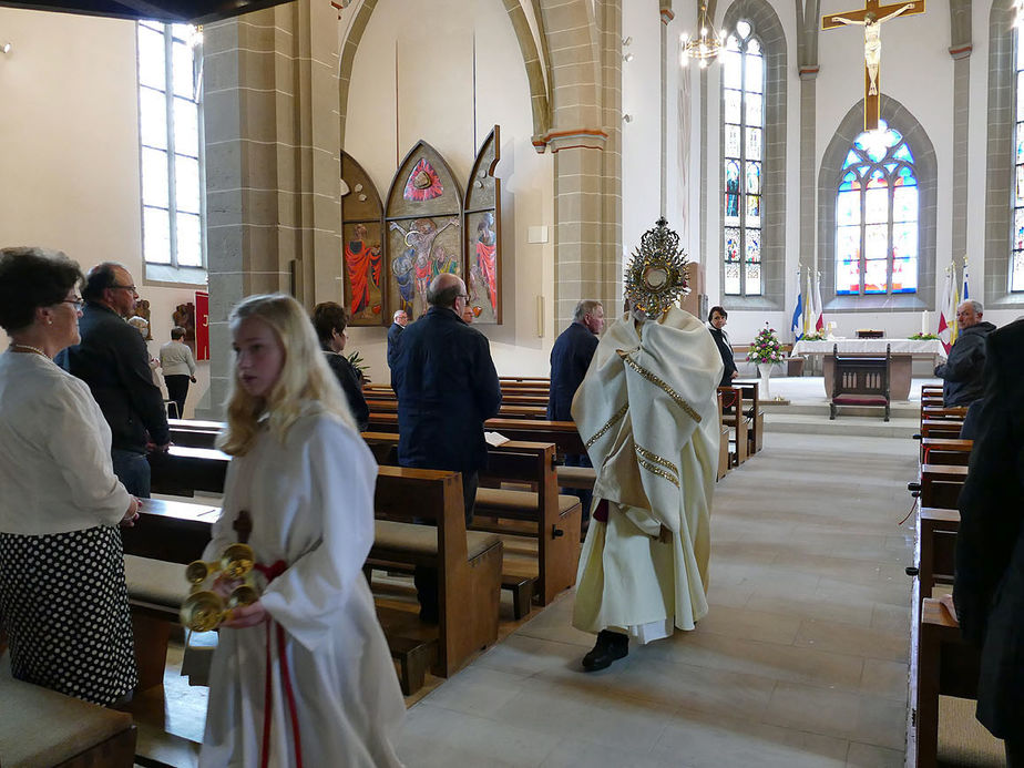 Fronleichnam in Zeiten der Corona-Pandemie (Foto: Karl-Franz Thiede)